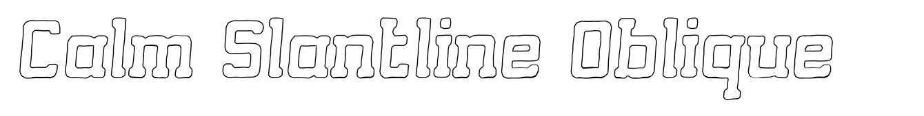 Calm Slantline Oblique